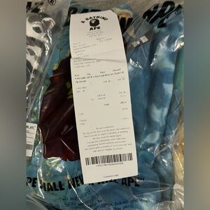 BAPE X Van Gogh Museum Full Zip Hoodie Blue - 1L 1XL